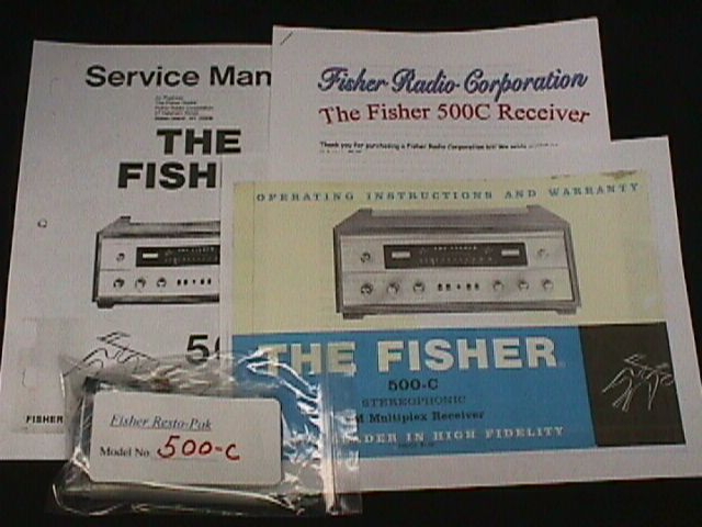 Fisher 500-B 500B Vacuum Tube Receiver Restoration Kit gallery