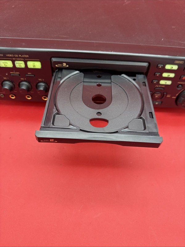 RSQ RSQ-MV333 Video CD Player RCA Karaoke Receiver - Tested And Working With Two gallery