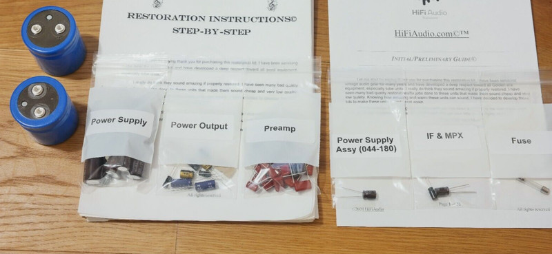 McIntosh MAC1900 receiver rebuild restoration Capacitor Kit fix repair