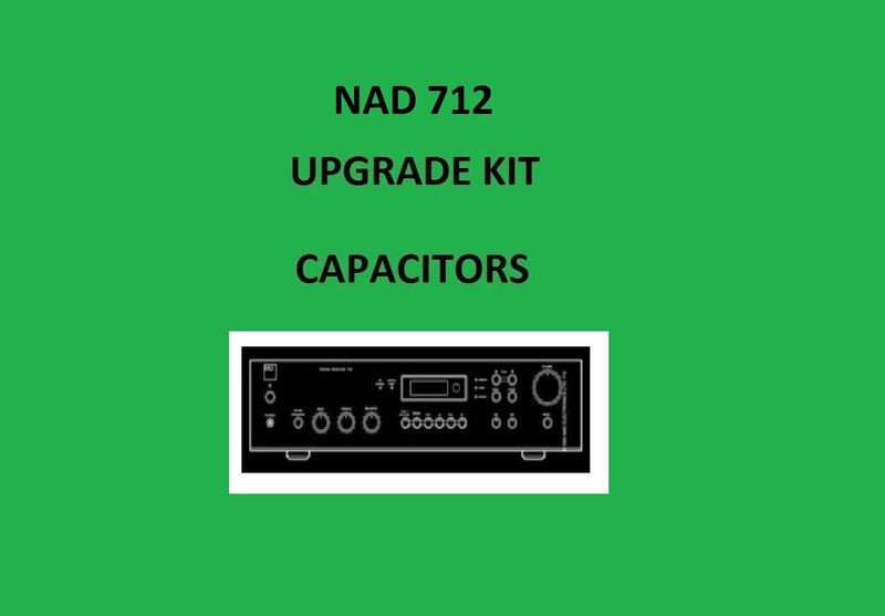 Stereo Receiver NAD 712 Repair KIT – all capacitors