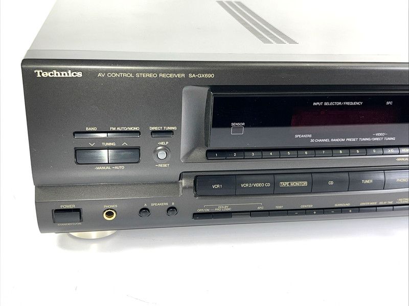 Technics SA-GX690 Stereo Receiver Tested Working Home Theater Japan See Video gallery