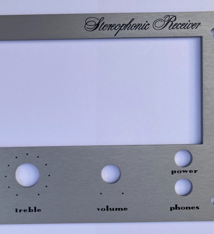 New! Marantz 2250B Receiver Front Panel Faceplate (Face Plate) SILVER ANODIZED gallery