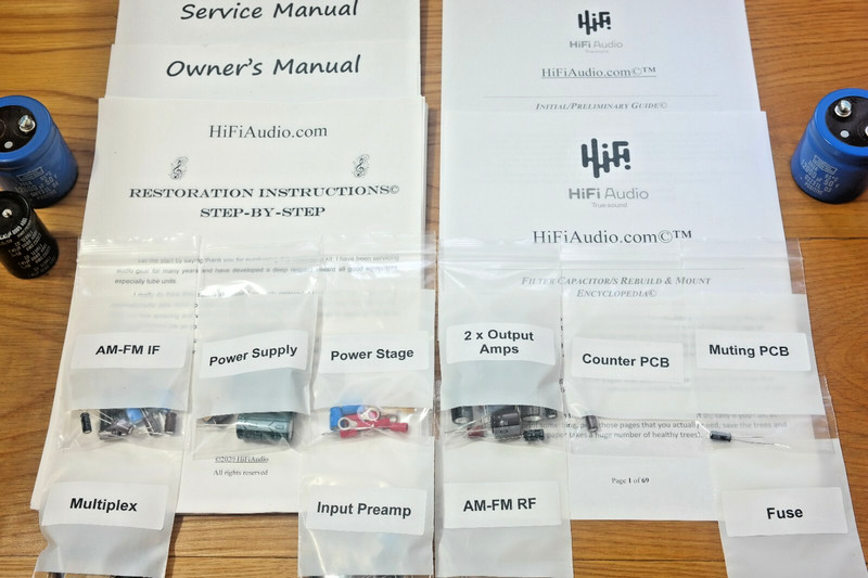Heathkit AR-1515 receiver restoration kit service recap capacitor fix rebuild gallery