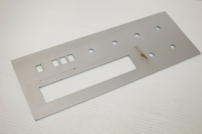 Aluminum Front Case Face Plate - Vintage Grommes Precision Receiver Amp 512 Part gallery