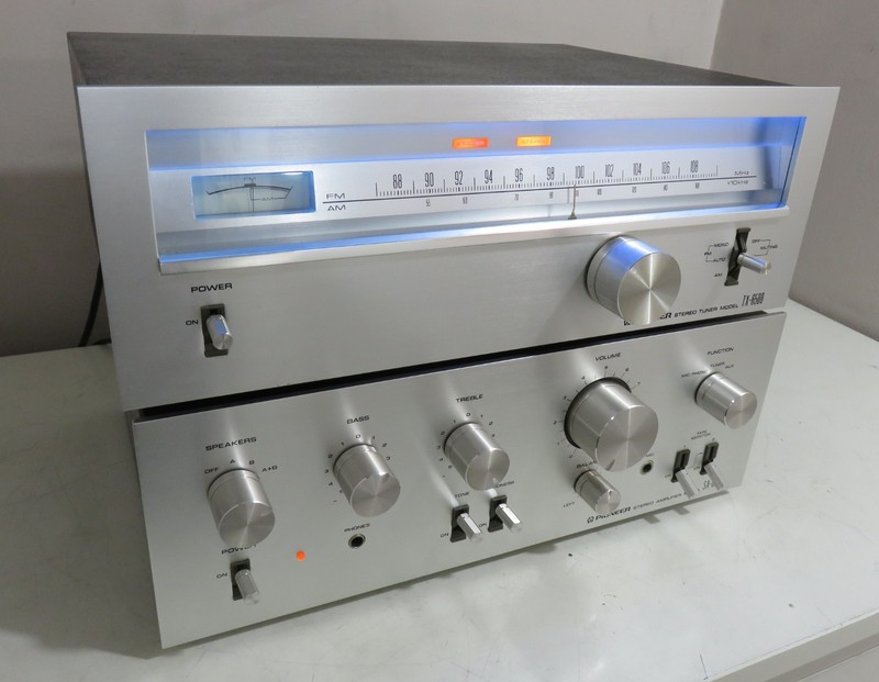 PIONEER 2PC SA-6500 INTEGRATED AMP + TX-6500 TUNER RECAPPED PRO SERVICED + LED’s