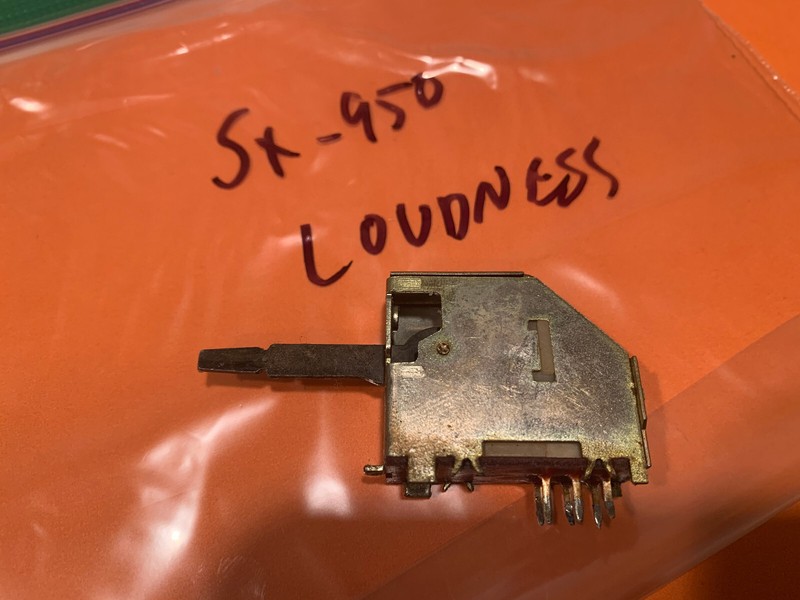 Pioneer SX-950 Stereo Receiver Parting Out Loudness Switch