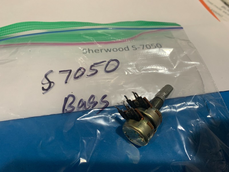 Sherwood S-7050 Vintage Stereo Receiver Parting Out Bass Potentiometer