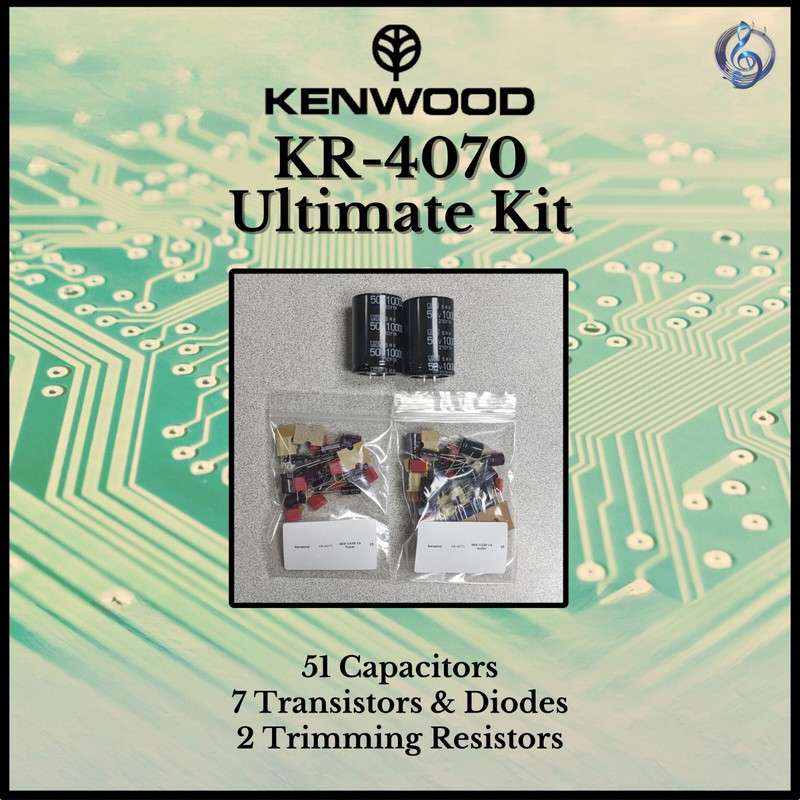 Kenwood KR-4070 Receiver Ultimate Upgrade Kit Genuine Parts Restoration gallery