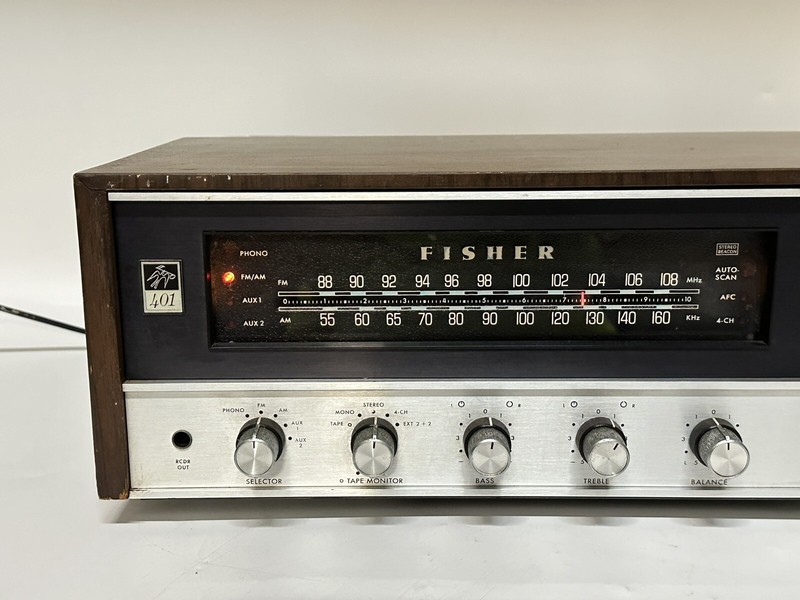 Vintage 1970's Fisher 401 ~ AM/FM Stereo Receiver ~ 45WPC into 8ohms ~ READ gallery