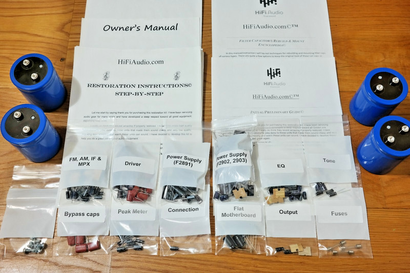 Sansui G22000 rebuild restoration recap service kit fix repair filter capacitor gallery