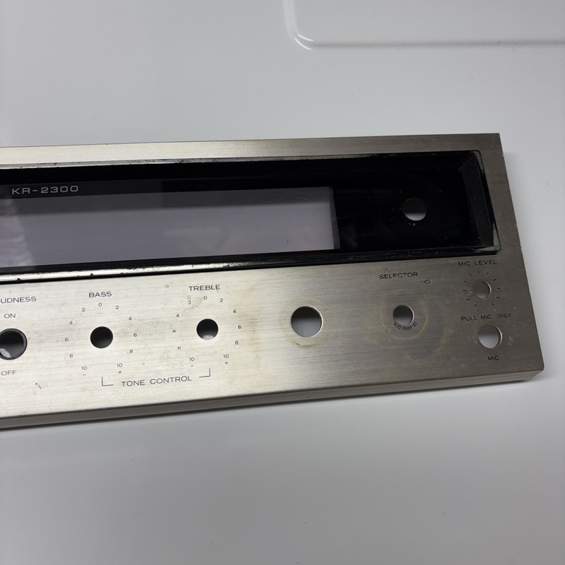 Kenwood KR-2300 AM/FM Stereo Receiver FACE PLATE & GLASS ONLY gallery