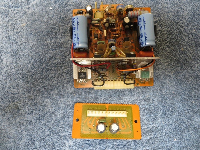 SANSUI G9000/901 RECEIVER AMP DRIVER CARD W/ COVER PART # F2806/F2814 gallery