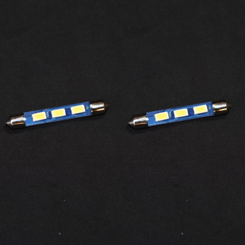 Cool Blue 6.3V 43mm Festoon Lamp LED Light Bulbs McIntosh MX110 MR65 MR66 MR67