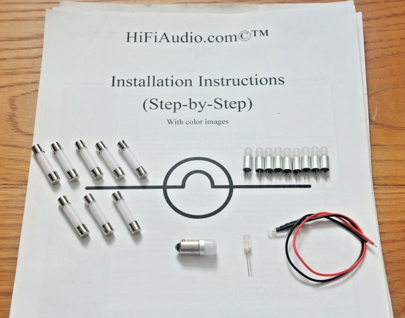 Marantz 2330 TITANIUM upgrade bulbs lights LED lamps FULL Set kit w INSTRUCTIONS