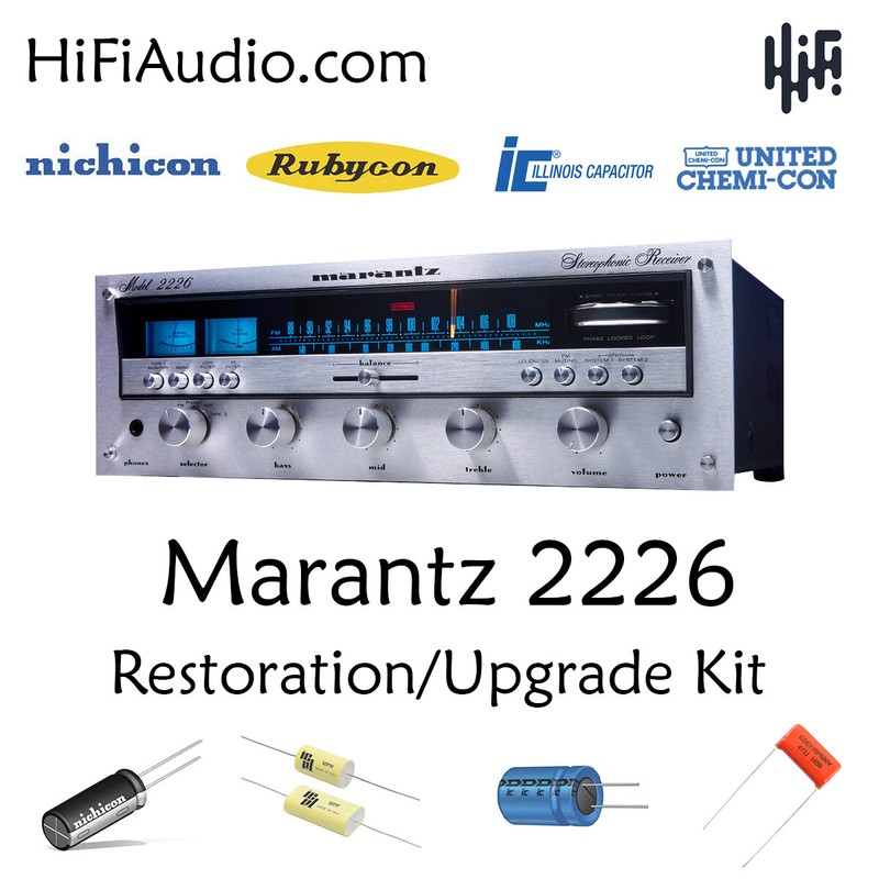 Marantz 2226 rebuild restoration recap service kit fix repair capacitor