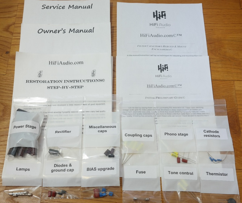 Fisher 800C receiver restoration recap repair service rebuild kit fix capacitor gallery