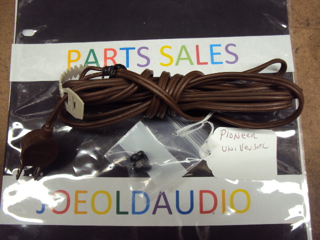 Pioneer Vintage Universal Brown Line Cord & 2 Sizes of Strain Reliefs Read Below
