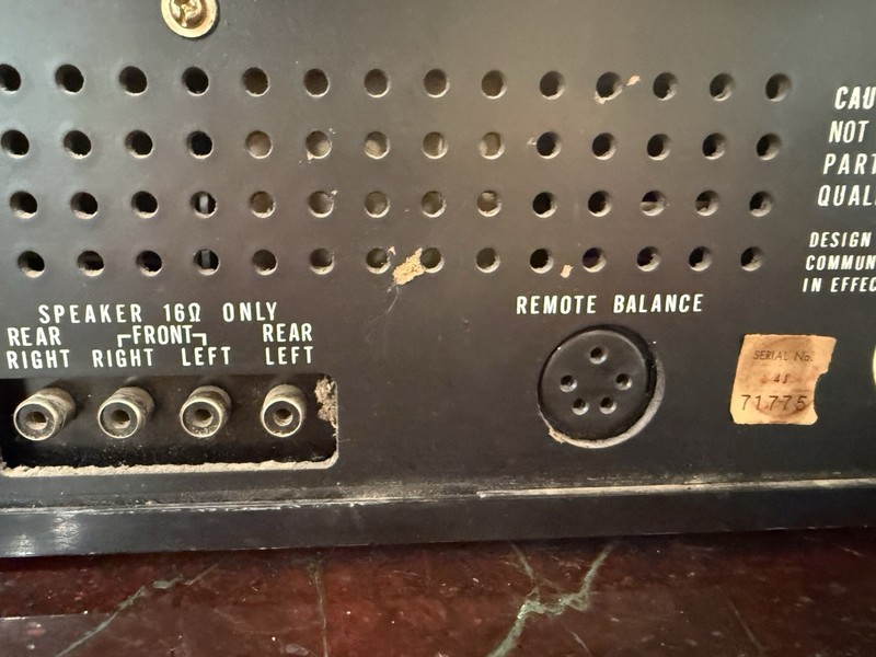 Vintage Panasonic RE-8190 QUAD 8-Track Stereo Receiver 4-Channel Amplifier AS-IS gallery