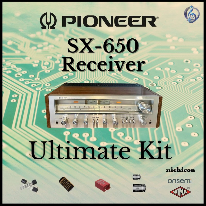 Pioneer SX-650 Receiver Ultimate Upgrade Kit Genuine Parts Restoration