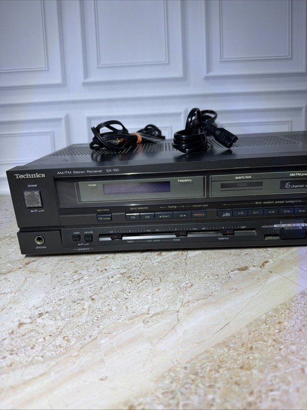 Technics SA-190 AM/FM Stereo Receiver Amp – Vintage Audio Tested Working