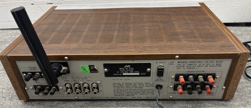 JVC R-S33 AM/FM 2 Channels Stereo Radio Receiver Amplifier Equalizer Japan VTG gallery