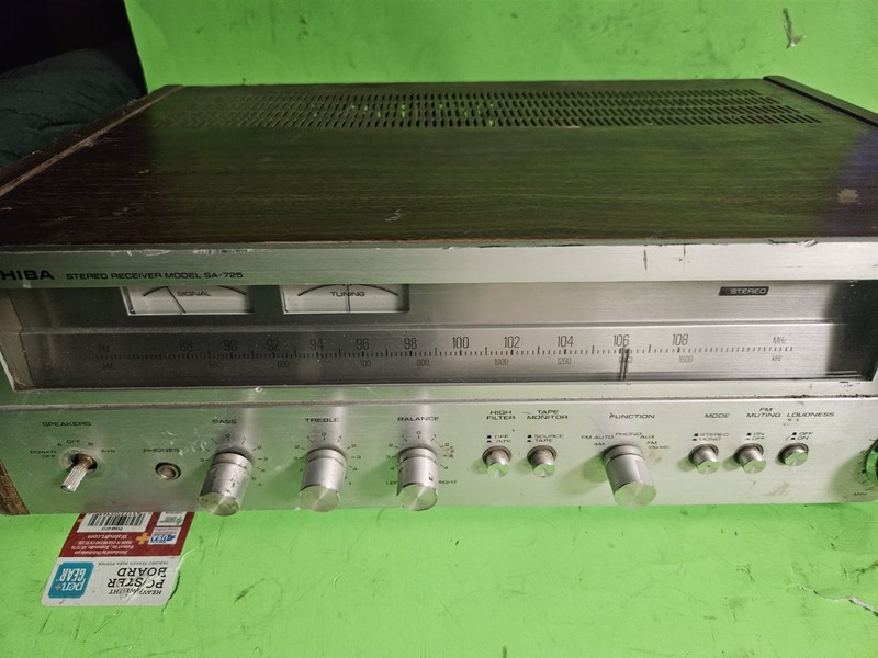 Vintage Toshiba Sa725 Receiver