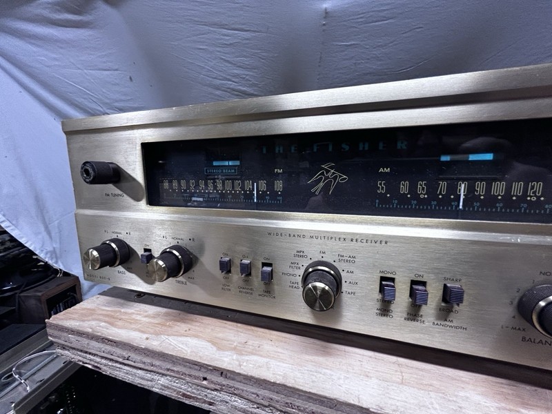 The Fisher Early 800-B 7591, 12ax7, Tubes. Complete. Working Good, But Read On. gallery