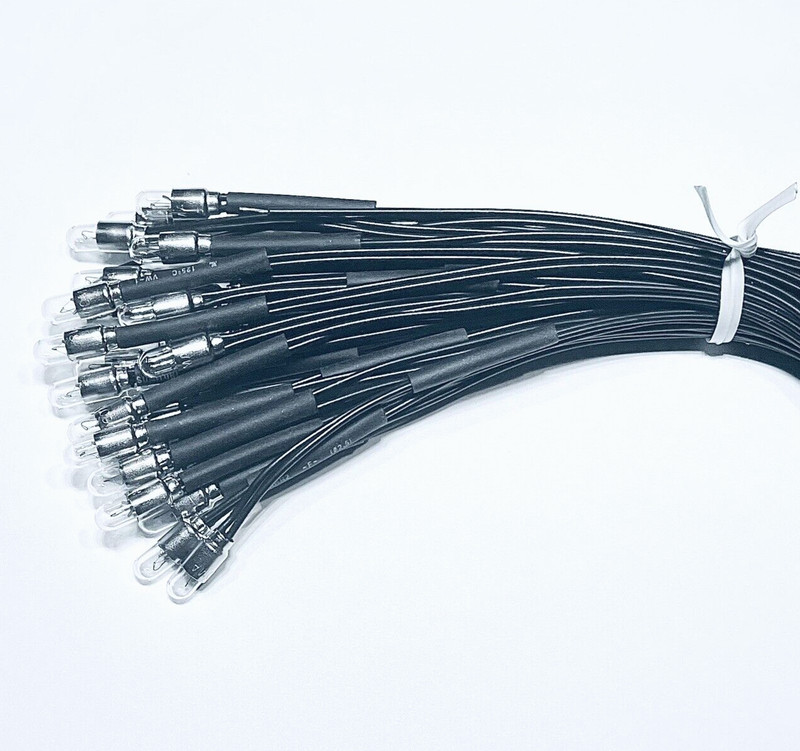 4)- Black 18 inch Wired Lamp/Bulbs 8v 60mA replace for Marantz Pioneer Recievers gallery