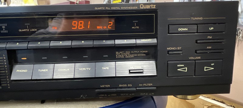 Vintage Teac Model No. AG-55 AM/FM Stereo Receiver – Black Tested And Working