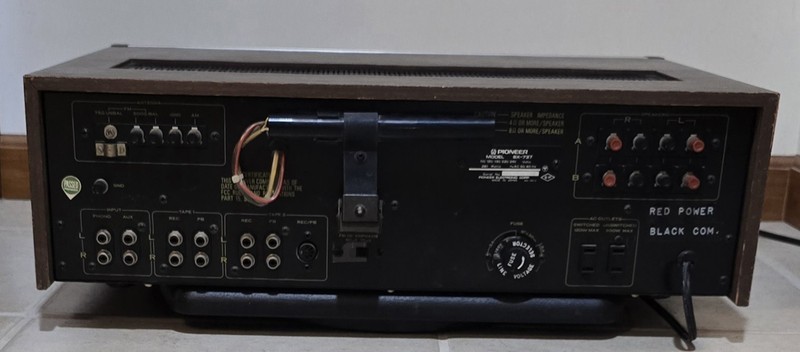 Vintage Pioneer SX-737 Stereo Receiver Used AS IS for Parts or Repair. gallery