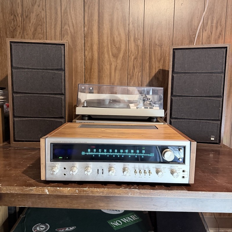 STELLAR PIONEER SX-828 STEREO RECEIVER w/ ORIGINAL CORDS, MANUAL, ANTENNA gallery