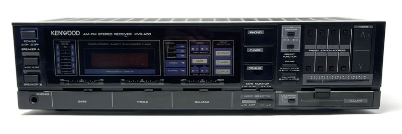 Vintage Kenwood KVR-A50 AM/FM Stereo Tuner Amplifier Receiver – Tested