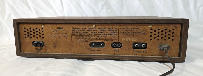Vintage RCA RZC800W Solid State AM FM Receiver Wood Case Stereo Japan gallery