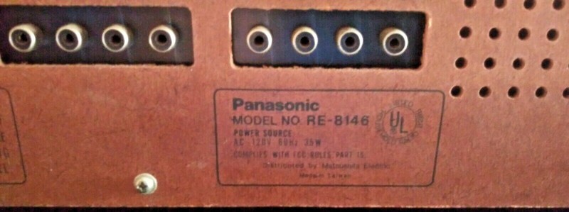Panasonic AM/FM 8 -Track Player Model-RE-8146 8-Track Not Working gallery