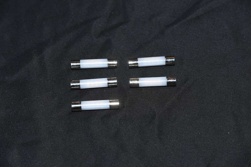 5 Warm White 8V Fuse Lamp LED Light Bulbs for Receiver AM/FM Meter tuning dial