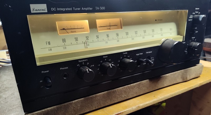 Sansui TA-500 Tuner Amplifier Fully Serviced with Recap of Power Supply