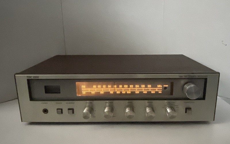 Vintage TDC 1500 AM/FM Stereo Receiver – Wood Grain – USA – Tested