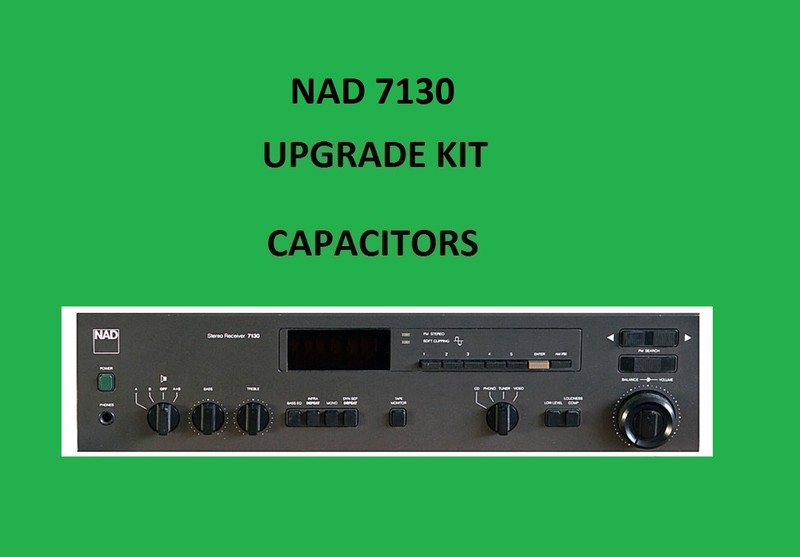 Stereo Receiver NAD 7130 Repair KIT - all capacitors