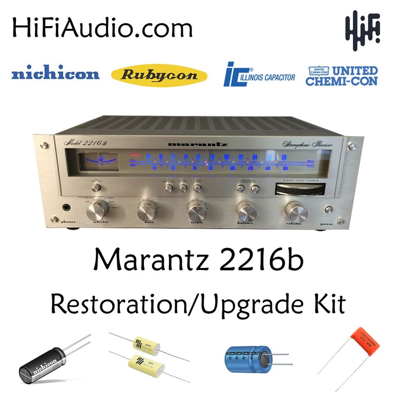 Marantz 2216B receiver rebuild restoration recap service kit repair capacitor