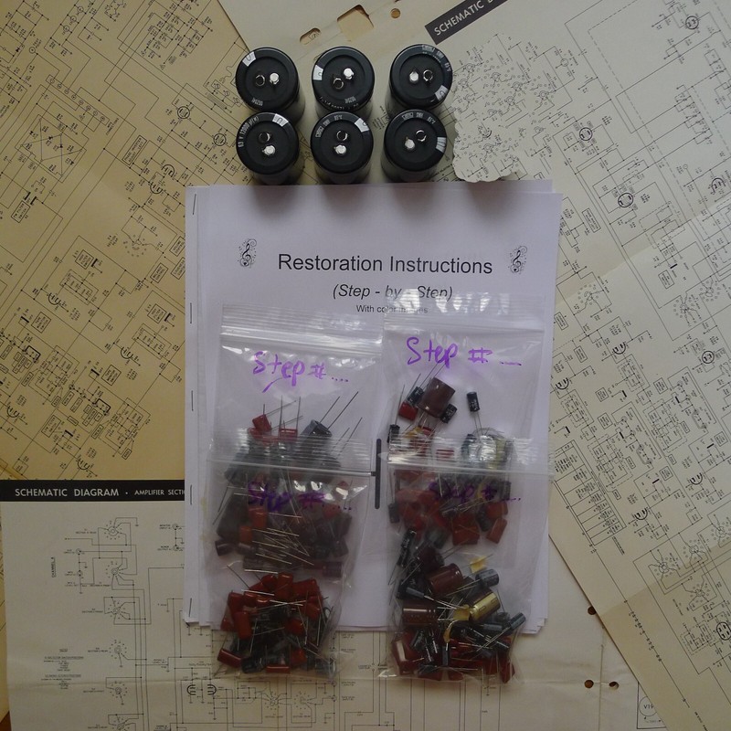 Pioneer QX-8000 rebuild restoration recap service kit repair filter capacitor