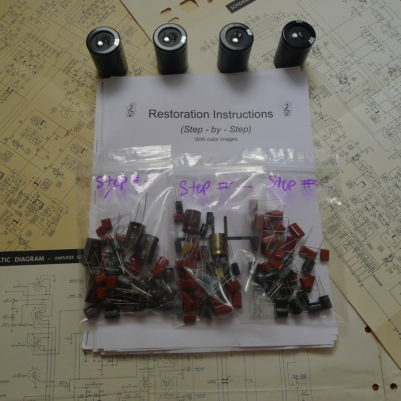 Harman Kardon 210 two ten Nocturne restoration kit service recap capacitor