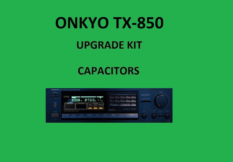 Stereo Receiver ONKYO TX-850 Repair KIT - all capacitors