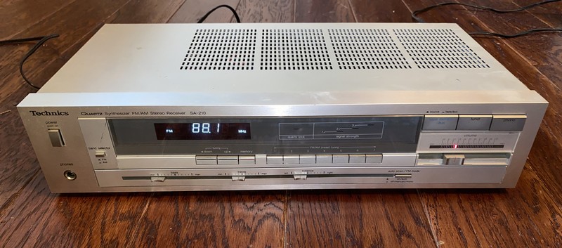 Vintage 1980’s Technics SA-210 Quartz Synthesizer FM/AM Stereo Receiver Tested