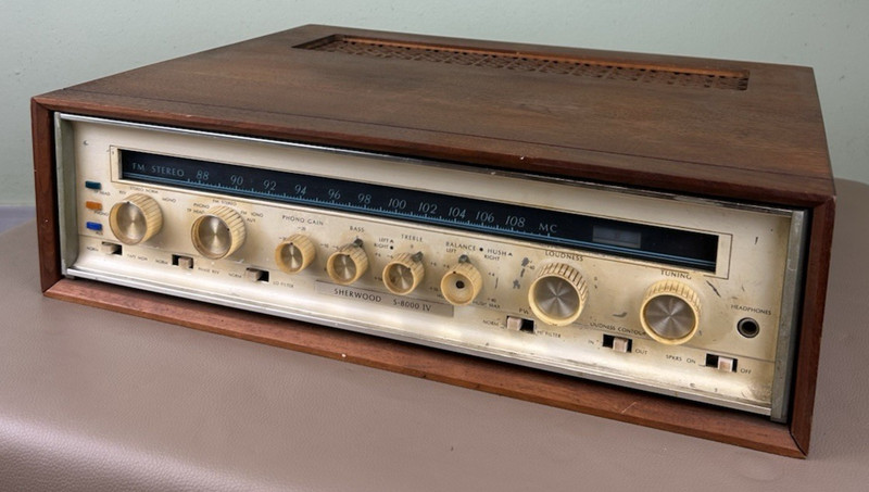 SHERWOOD S-8000 IV STEREO TUBE RECEIVER PARTS/REPAIR