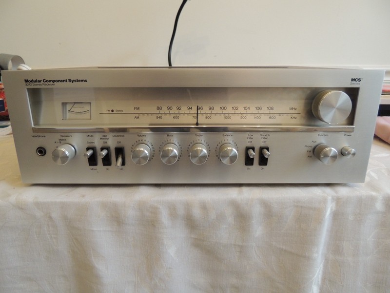 Vintage MCS 3212 Stereo Receiver Silver Face
