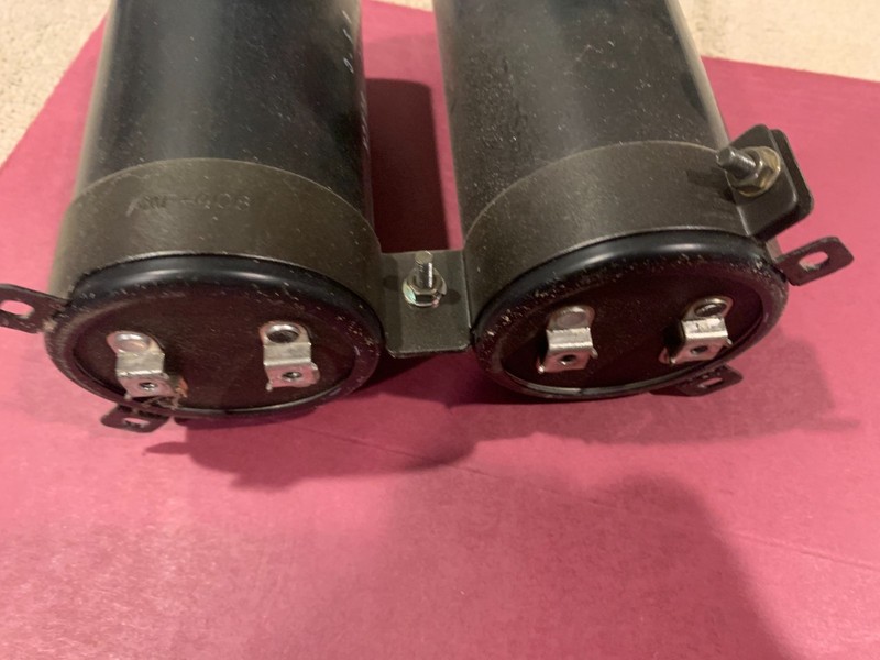 Pioneer SX-1050 Stereo Receiver Parting Out - FIlter Capacitor Pair w/ Brackets gallery