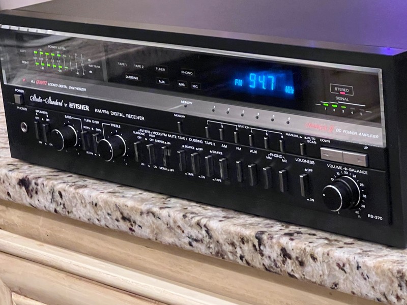 Vintage Fisher RS-270, 50W, Am/Fm Stereo Receiver, 1981, Cleaned-Tested-Sweet gallery