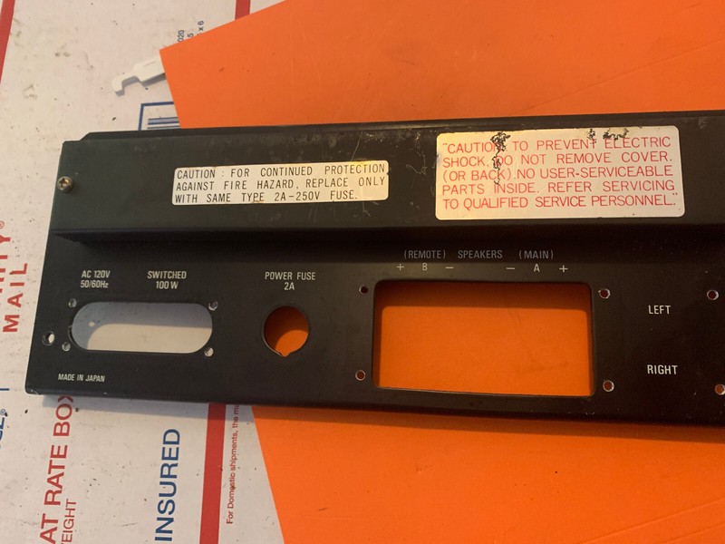 Sherwood S-7100A Vintage Stereo Receiver Parting Out Outputs and Rear Panel gallery
