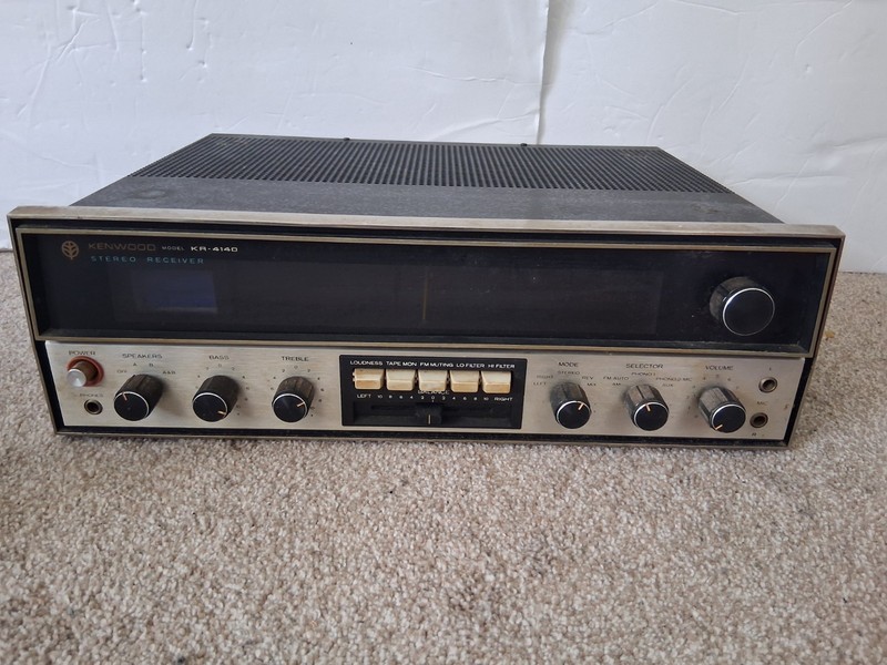 Vintage Kenwood KR-4140 Stereo Receiver Tested Working As Is. (Please Read)