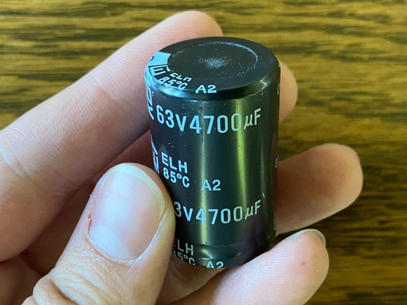 2 Replacement Main Filter Capacitors Kemet 4700 uf 63v 25mm Pioneer SX-434 SX450 gallery